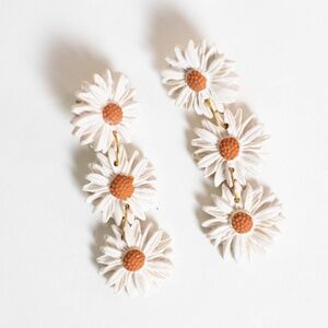 Daisy Clay Drop Earrings